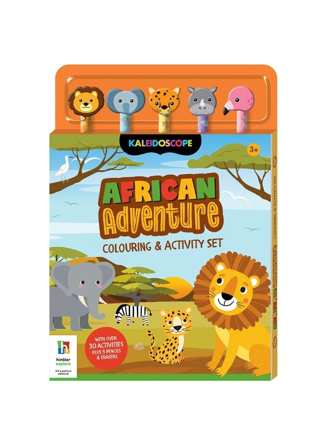 Hinkler African Adventure Colouring & Activity Set - Image 1
